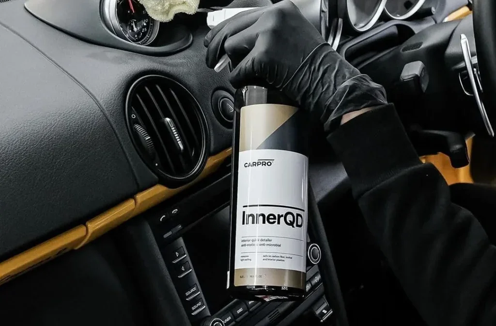 Polished paint reflecting light after a premium detail